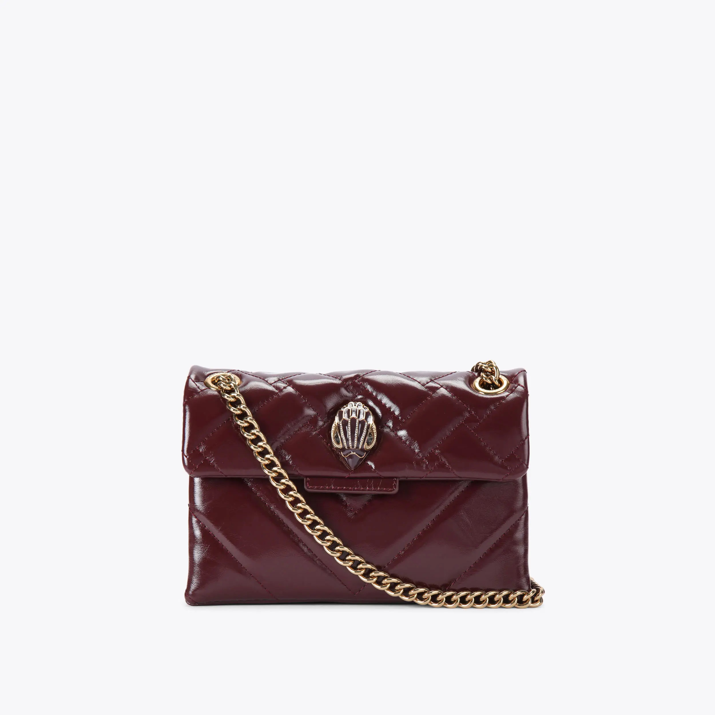 MINI KENSINGTON E Wine Cross Body Bag by KURT GEIGER LONDON | Kurt Geiger UK