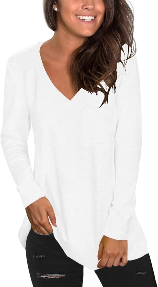 SUEANI Women's Long Sleeve Shirts for Leggings Tops Loose Fitting Fall Clothes | Amazon (US)