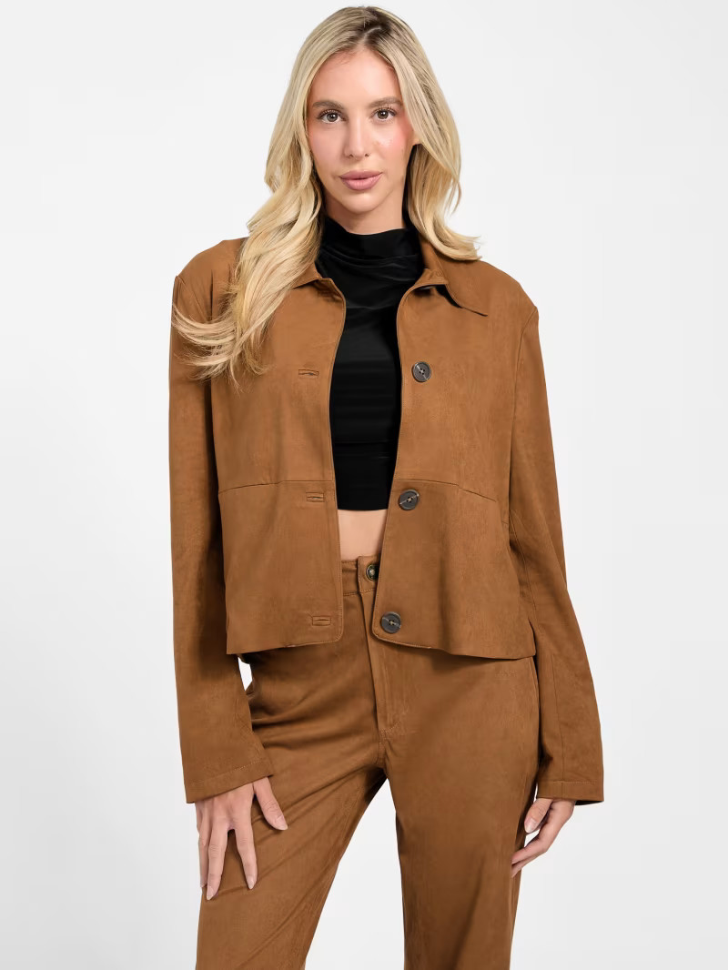 Aria Faux-Suede Jacket | GUESS® Official Website | Guess (US)