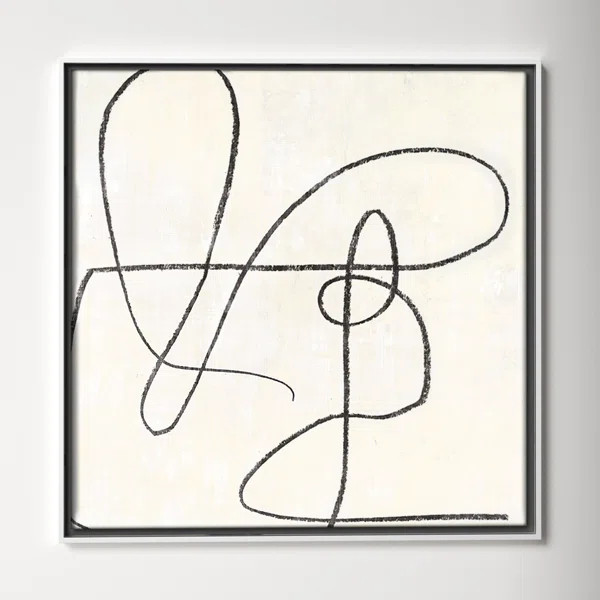 Samantha Juxtaposing - Floater Frame Drawing Print on Canvas | Wayfair North America