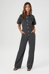 Wide-Leg Denim Jumpsuit | Forever 21 (US)