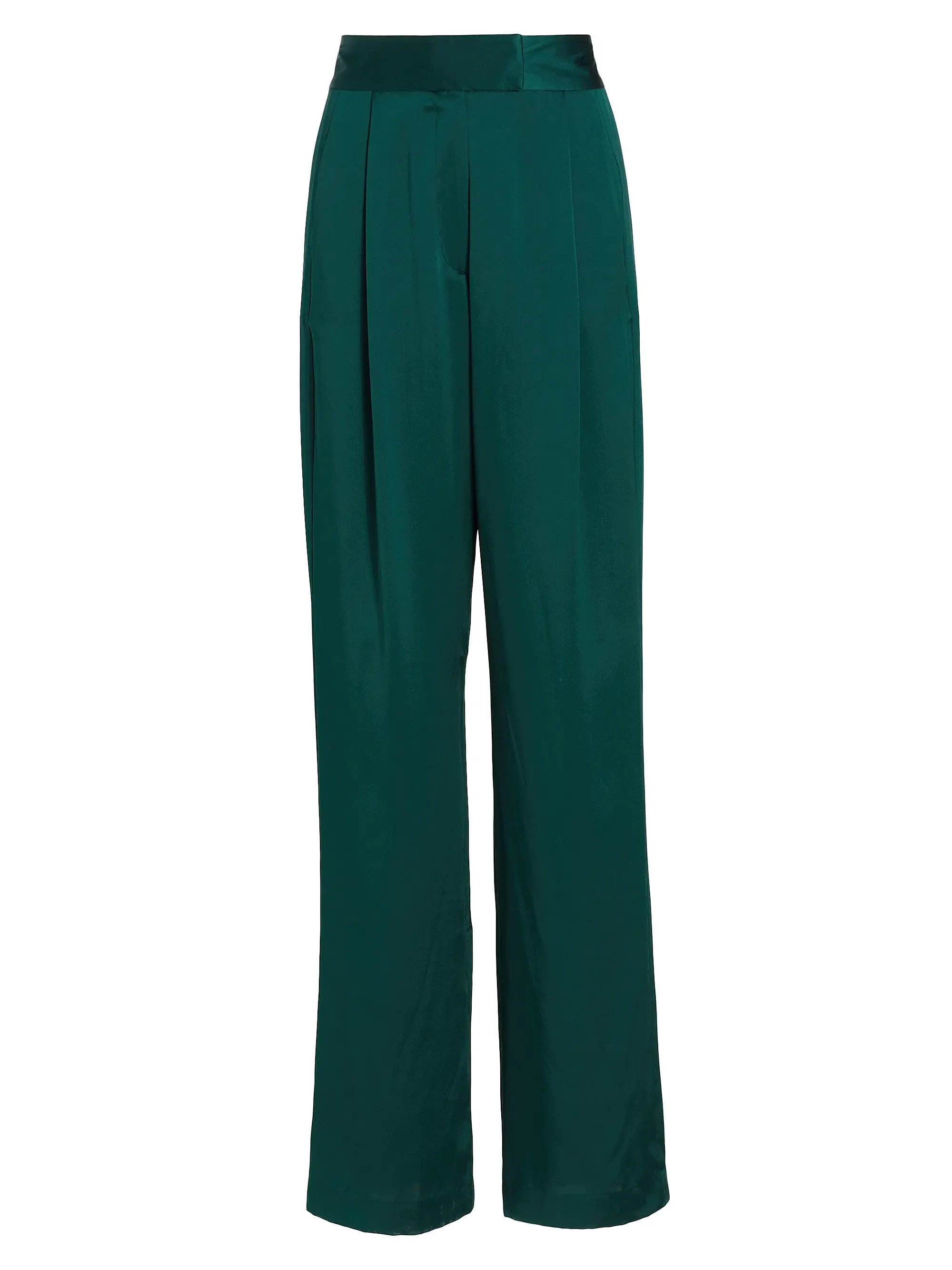 Wide-Leg Silk Trousers | Saks Fifth Avenue