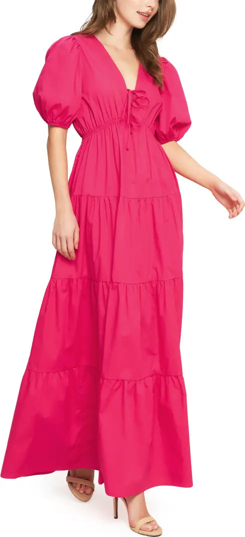 Puff Sleeve Tiered Maxi Dress | Nordstrom Rack