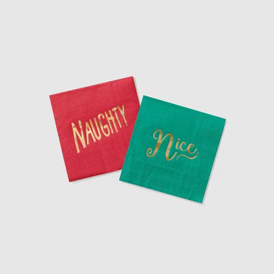 Naughty and Nice Napkins (25 Per Pack) | Target