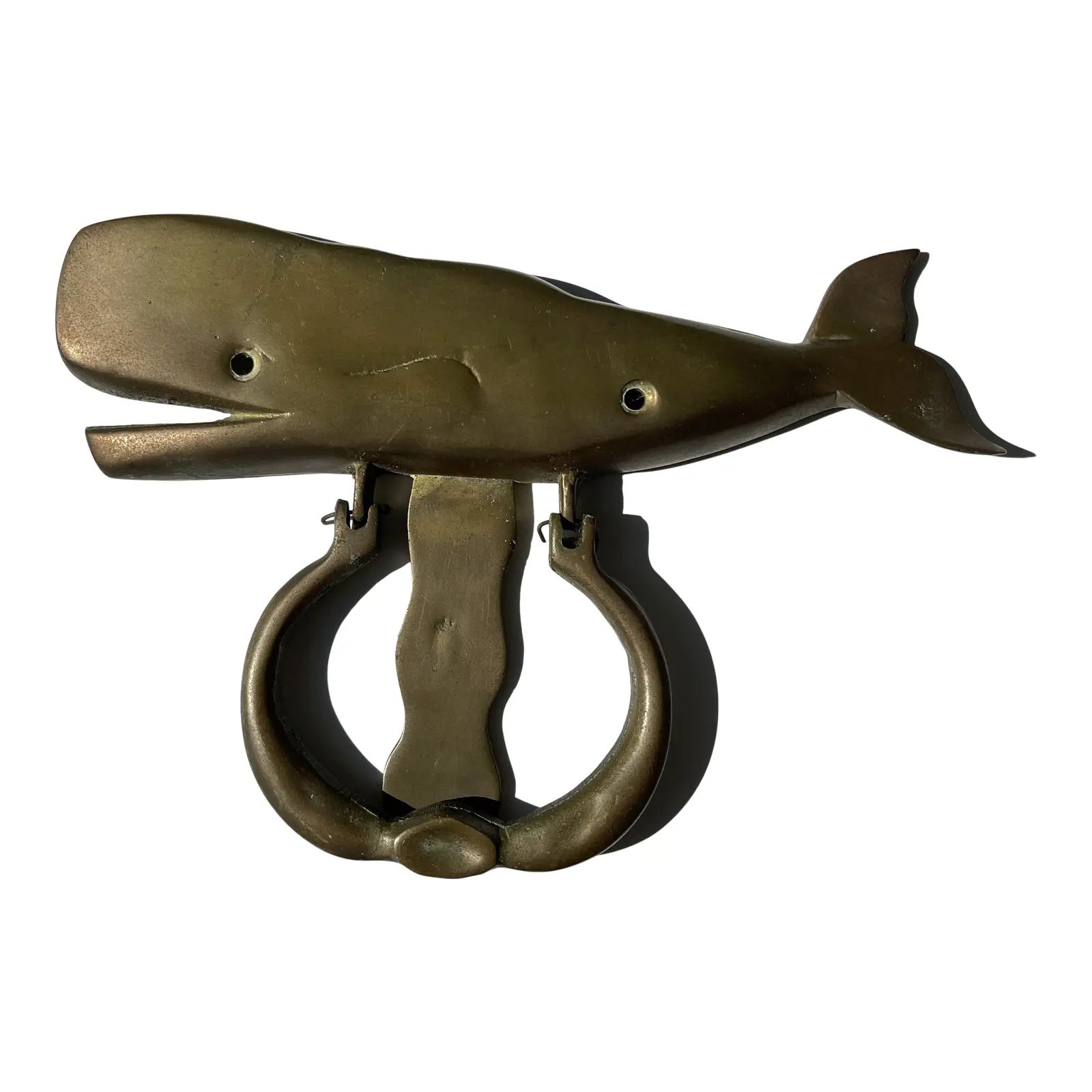 Brass Whale Door Knocker | Chairish