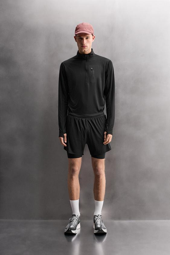 QUARTER-ZIP SWEATSHIRT WITH COMBINATION POCKET | Zara US