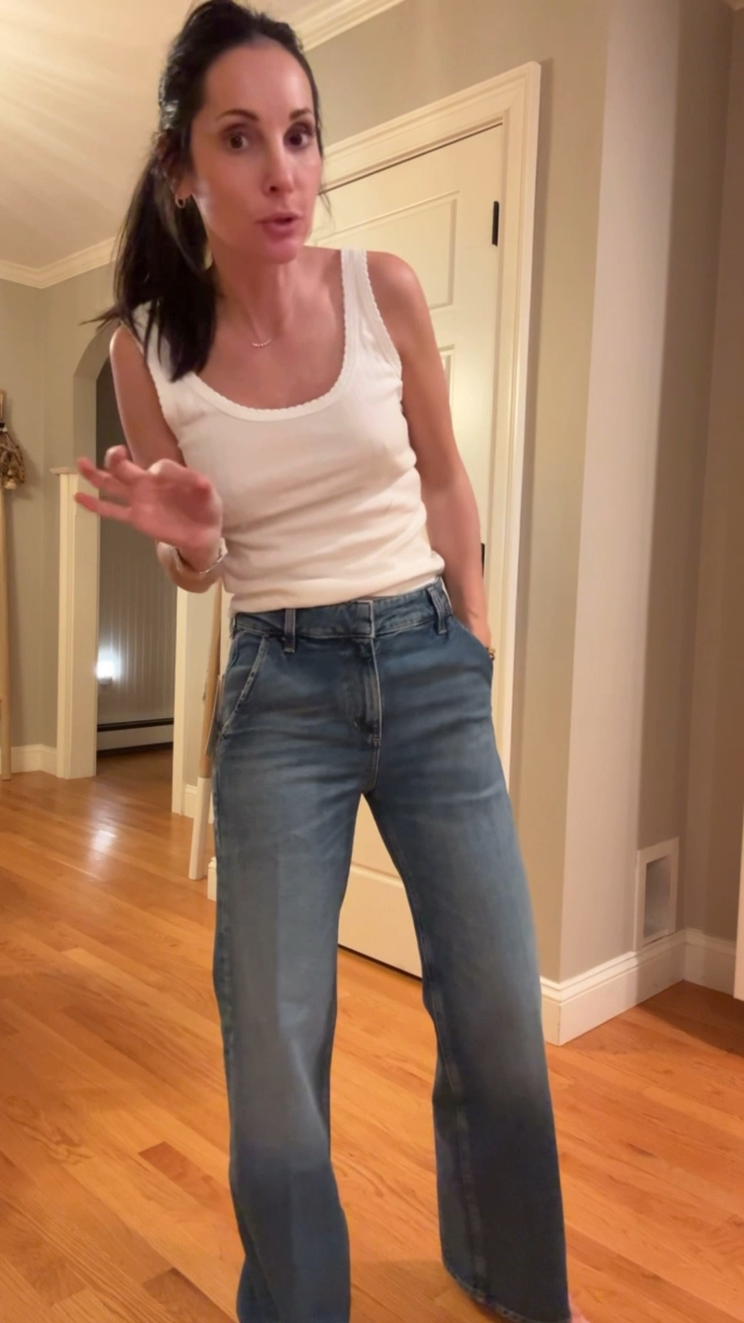 Love these trouser jeans!!! On sale plus another 25% off with code: EXTRA25
*size down one size


#LTKdayinmylife #LTKootd #LTKgrwm