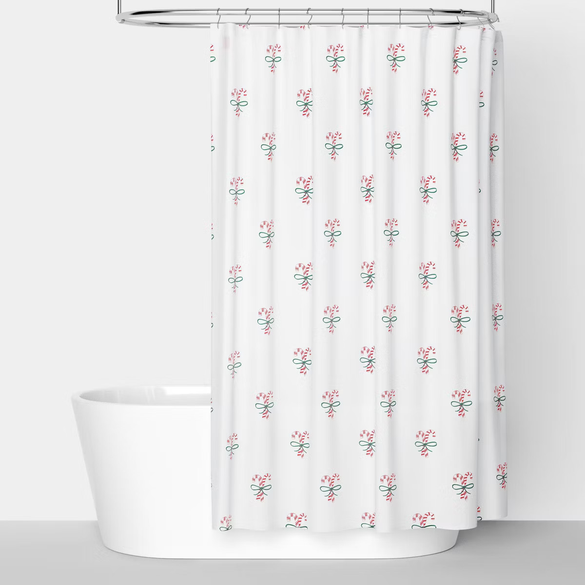 72"x72" Candy Cane Christmas Shower Curtain - Wondershop™ | Target