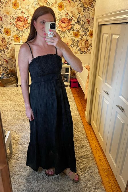 This is one of the comfiest dresses I have owned. It is a buttery soft washed gauze fabric, great to throw on for the beach or hot days. I am wearing a small, if between sizes size down! The straps are removable and the top stays up really well on its own.

#LTKSpringSale