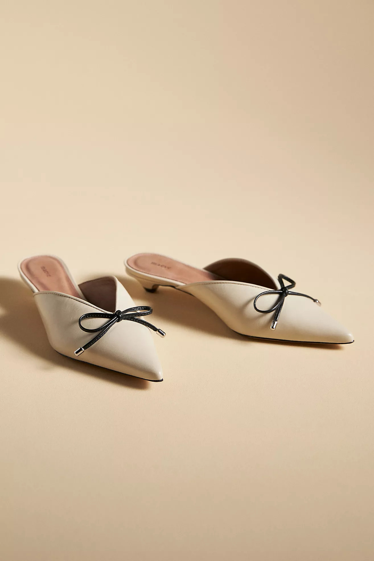 Maeve Bow Mule Heels | Anthropologie (US)