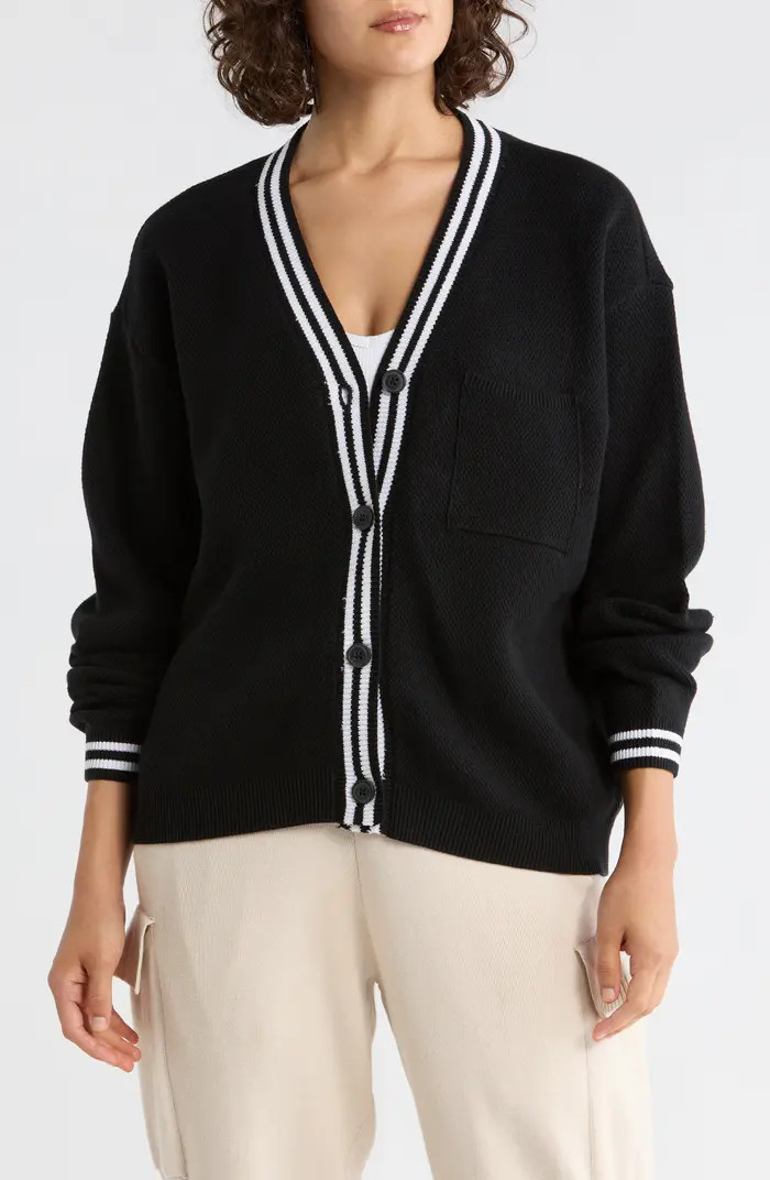 Fair Game Button Front Cotton Cardigan | Nordstrom Rack
