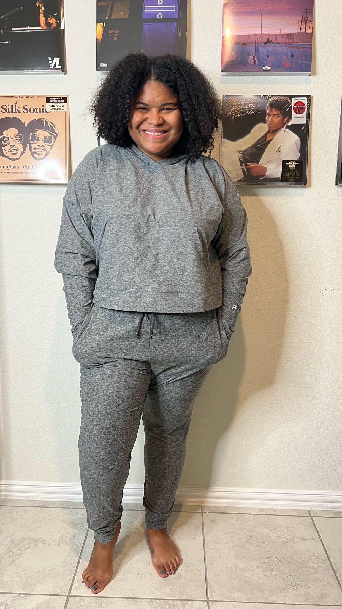Cloud Jersey Hoodie and Joggers from Fabletics 
XXL/1X

#LTKActive #LTKFitness #LTKPlusSize