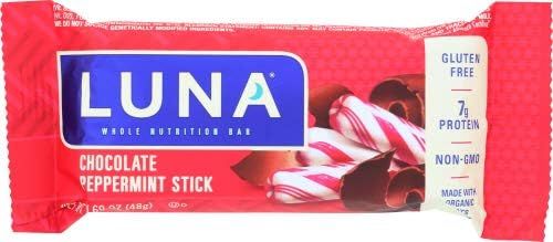 LUNA BAR - Gluten Free Bar - Chocolate Peppermint Stick 1.69 Ounce (Pack of 6) | Amazon (US)