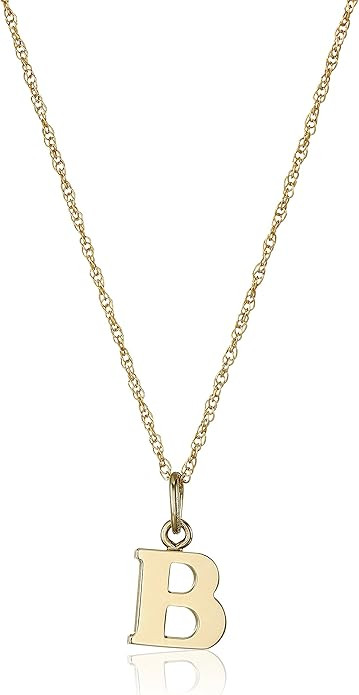 Amazon Essentials 14k Gold-Filled Letter Charm Pendant Necklace (previously Amazon Collection) | Amazon (US)