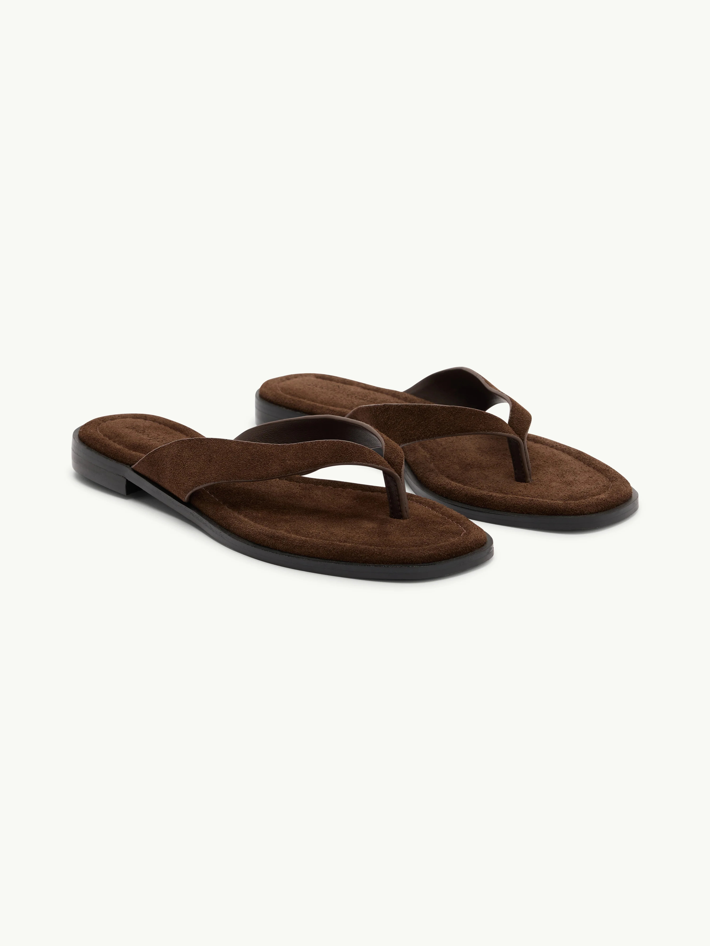 Brown Suede Flip Flops | Nobody's Child