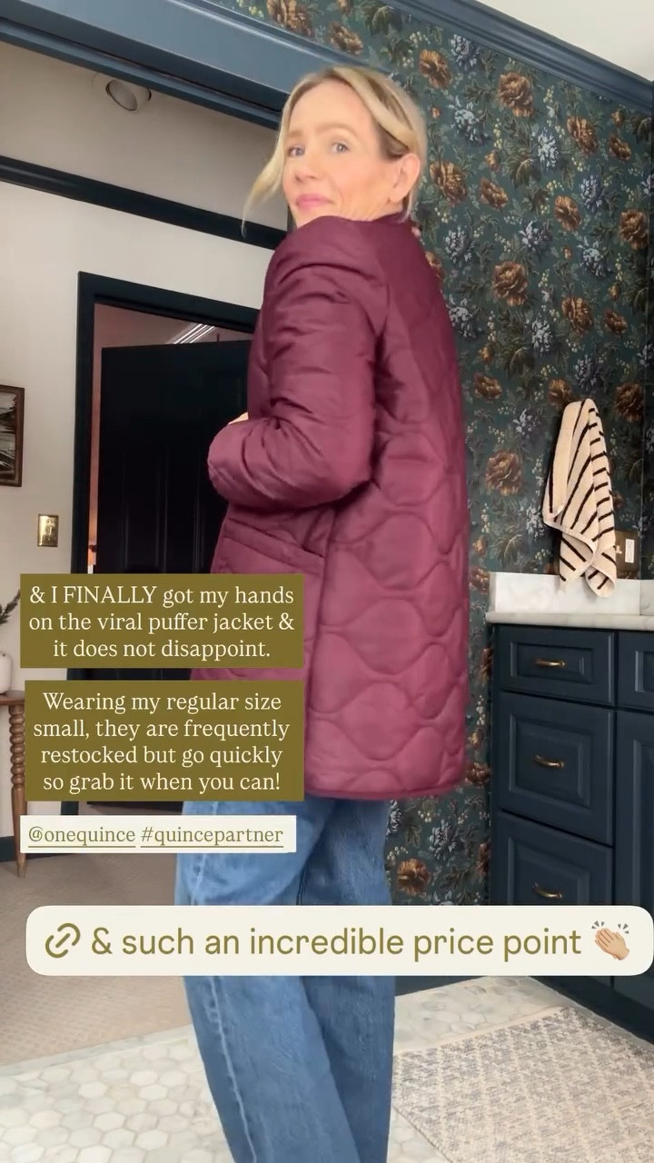 Wearing my regular size small in the brushed cashmere cardigan also coms in a v-neck style, featherless quilted long puffer jacket. More colors in this gorgeous suede saddle bag & cashmere gloves and socks ~ all very gift worthy.  Linked more @onequince favorites too!  #quincepartner @Shop.LTK #liketkit

#LTKgrwm #LTKSeasonal #LTKFindsUnder100