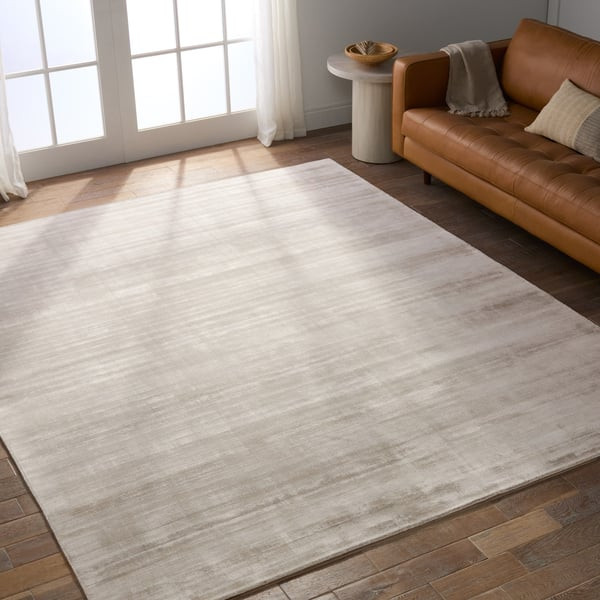 Yasmin Hand Loomed Silver (YAS-11) Handmade Area Rug | Rugs Direct