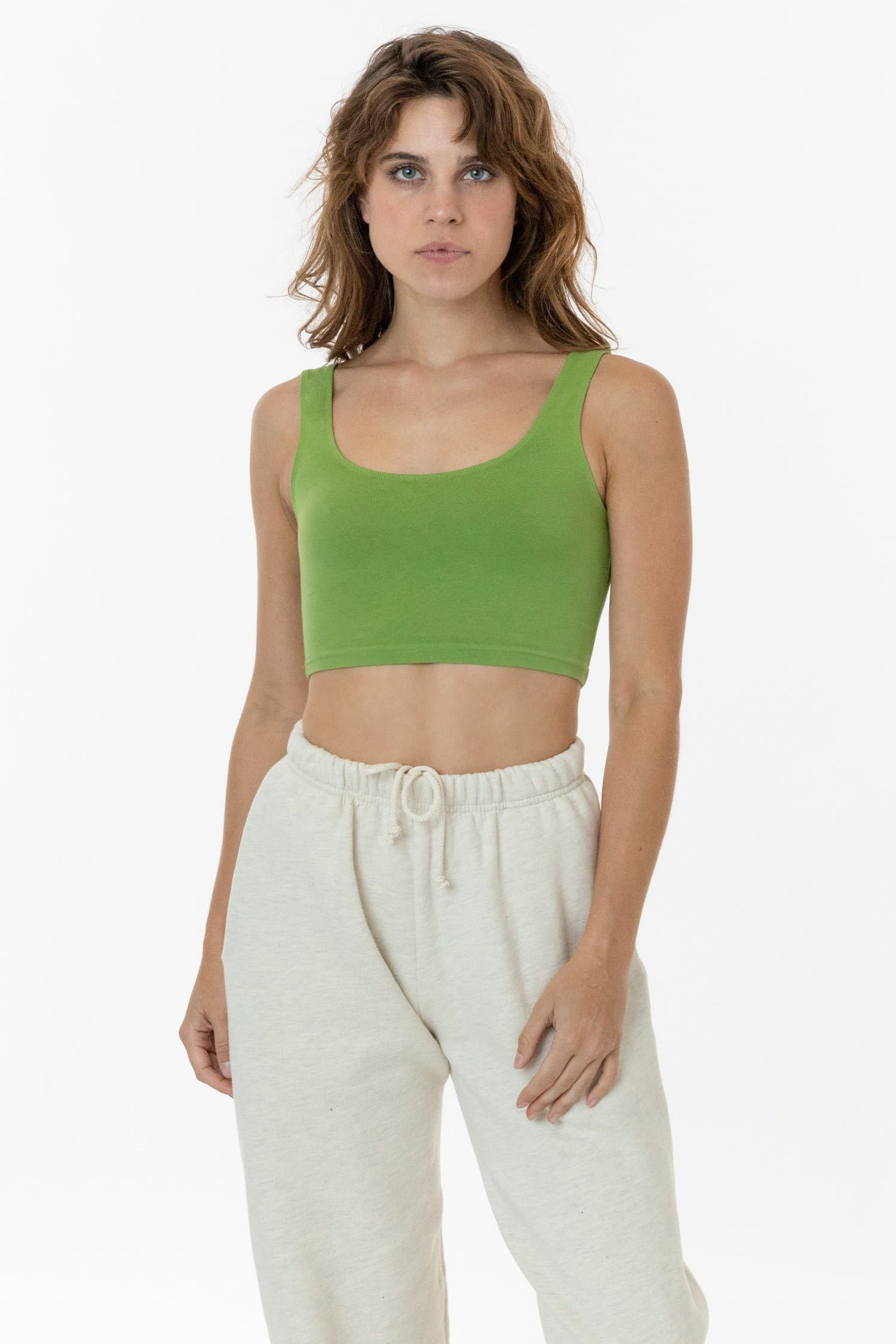 8383GD - Garment Dye Cotton Spandex Crop Tank | Los Angeles Apparel