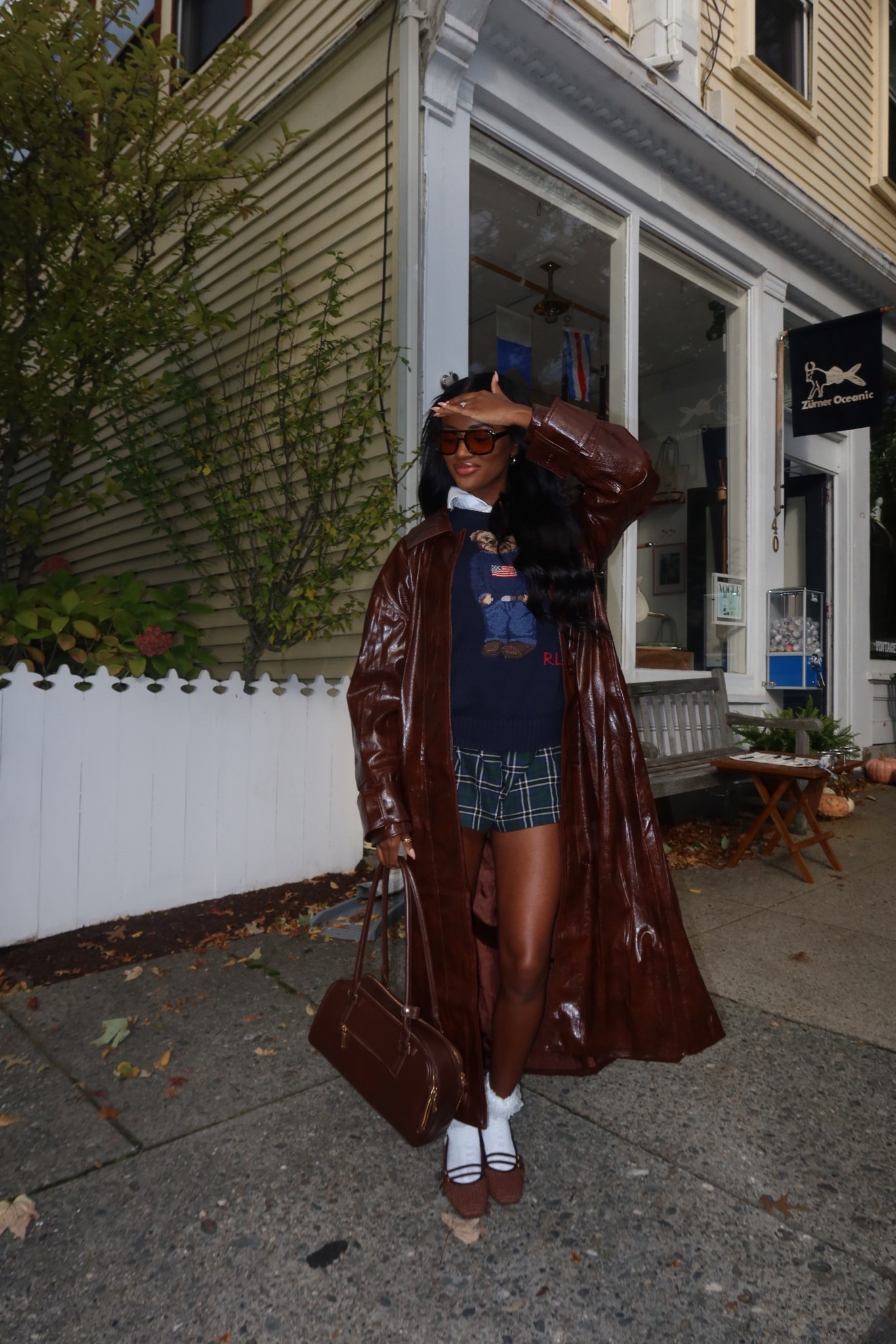 dsw newport ri trip day 1 fit 
sweater: ralph lauren XS
trench: top shop asos S 
shorts: uniqlo XS
shoes: sam edelman 6 

#LTKSaleAlert #LTKSeasonal #LTKStyleTip