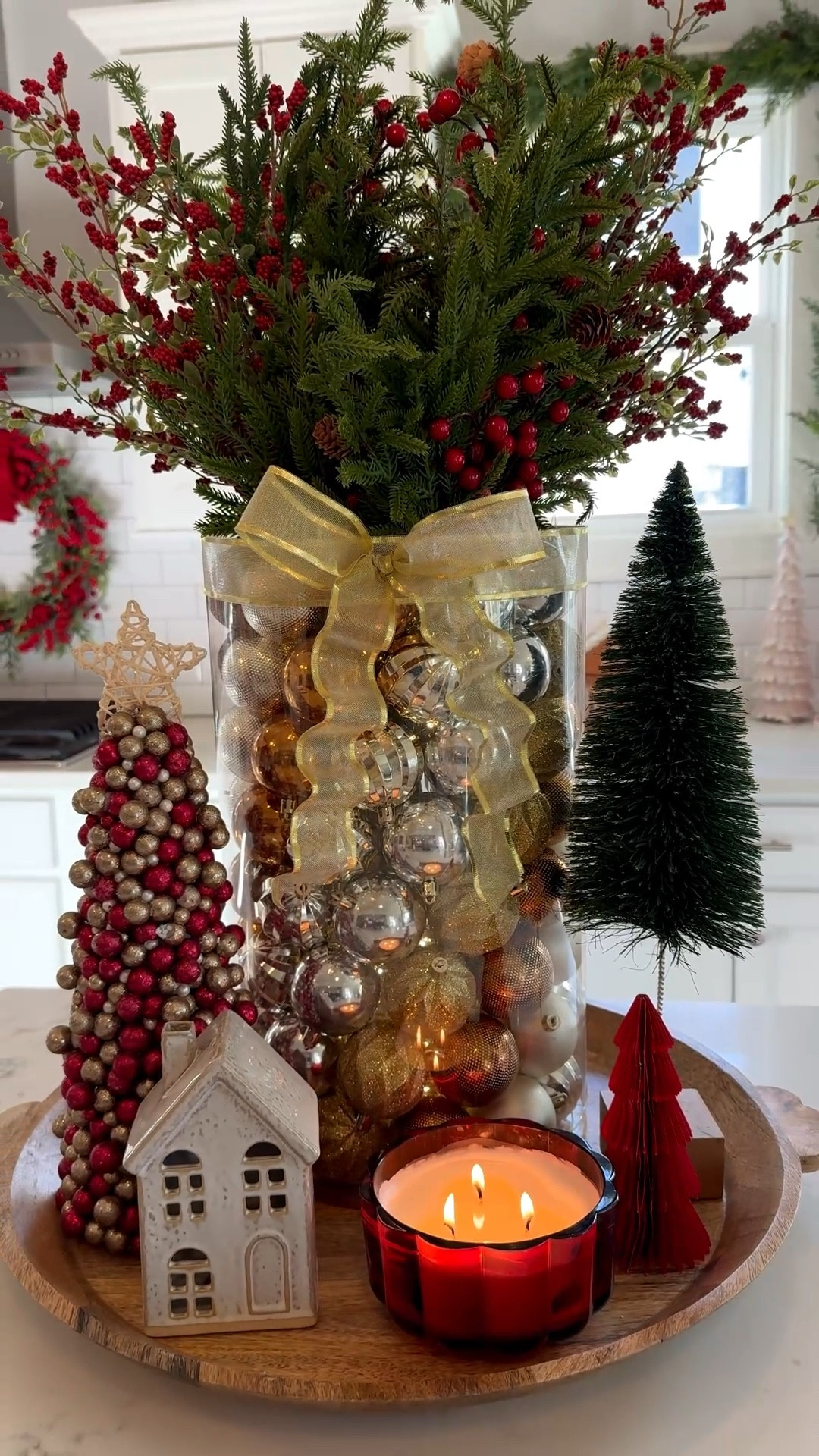 🎄 DIY Ornament Vase 🎄 #christmas #christmasdiy #christmasdecor

#LTKHoliday #LTKSeasonal #LTKHome