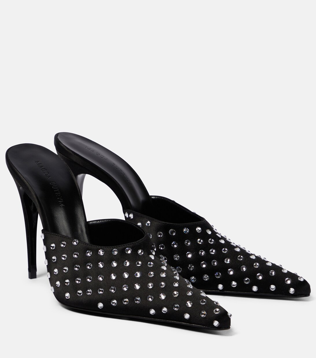 Embellished satin mules | Mytheresa (US/CA)