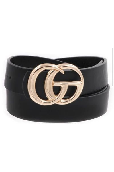 GG belt in Black/Gold 1 inch | Indigo Closet 