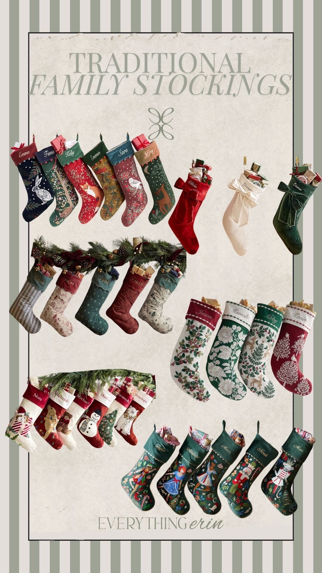 traditional family stockings

#LTKSeasonal #LTKHome #LTKFamily