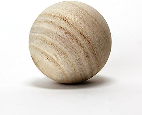 CYS EXCEL Natural Round Wood Ball, Round Wood Unfinished for DIY Jewelry Making, Wood Craft Balls... | Amazon (US)