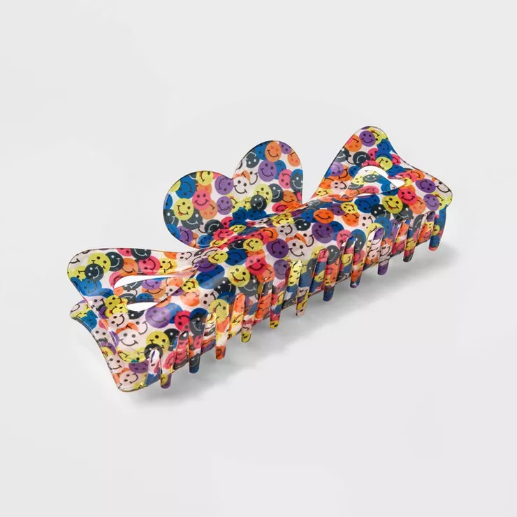 Jumbo Smiley Face Claw Hair Clip - Wild Fable™ | Target
