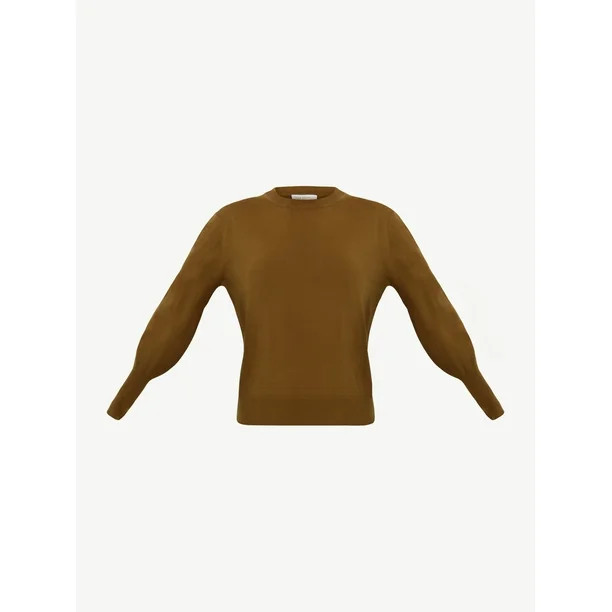 Free Assembly Women's Boxy Cozy Yarn Sweater - Walmart.com | Walmart (US)