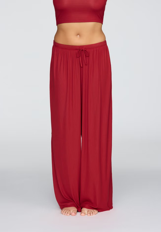The Drawstring Pant - Modal Silk Rib | CUUP