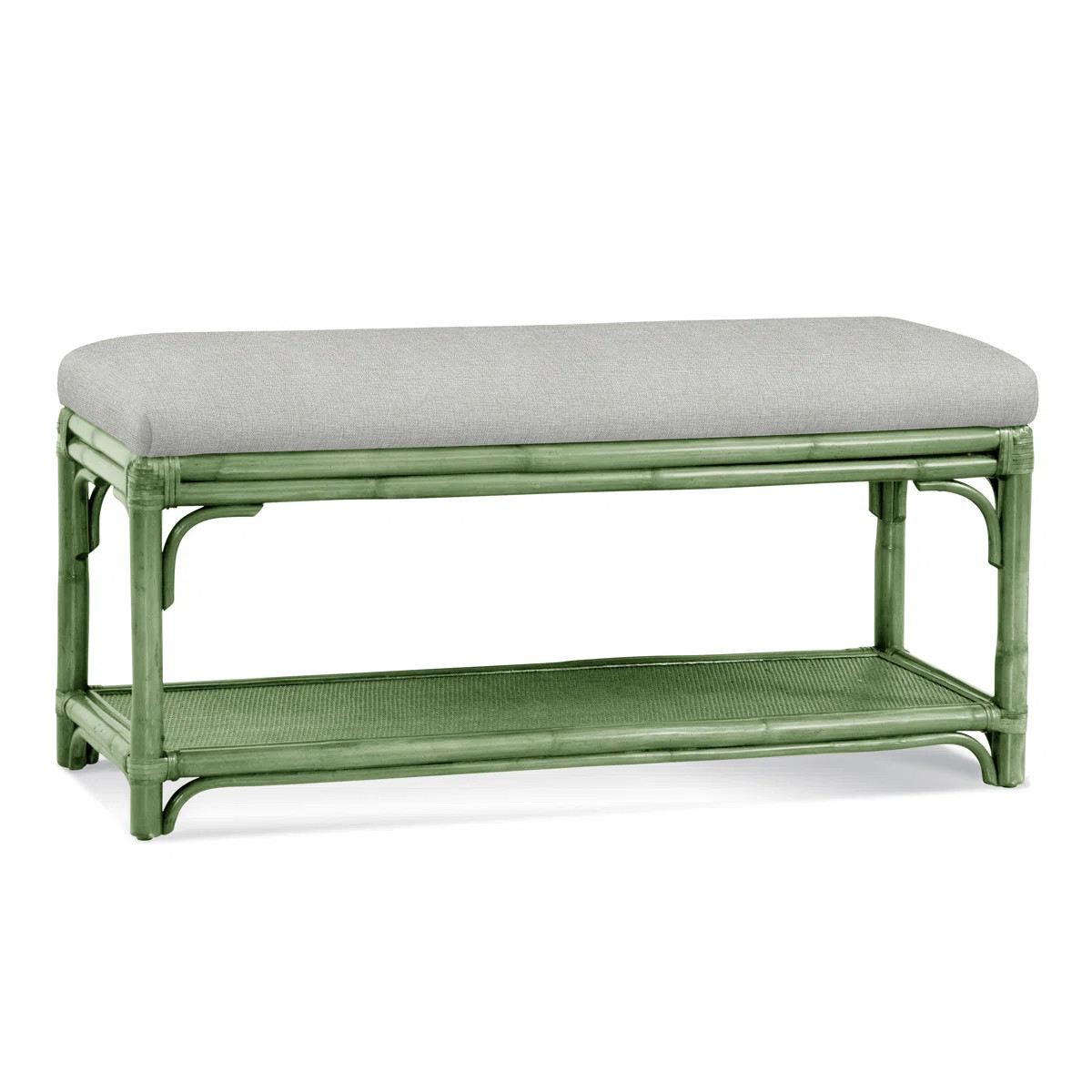 Summer Retreat Wicker Shelf Storage Bench | Wayfair North America