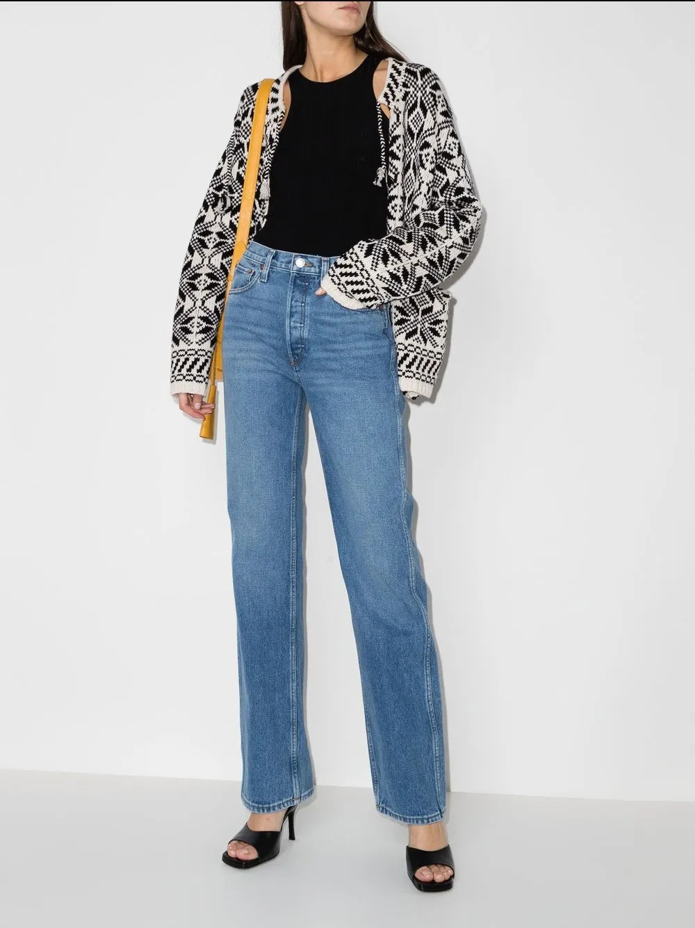 jeans rectos de tiro alto años 90 | Farfetch (RoW)