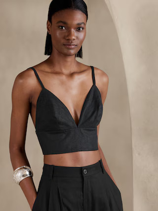 Carolina Linen Bralette | Banana Republic (US)