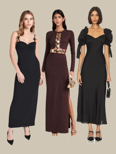 Black and brown wedding guest dresses you can’t go wrong with  

#LTKSeasonal #LTKparties #LTKwedding