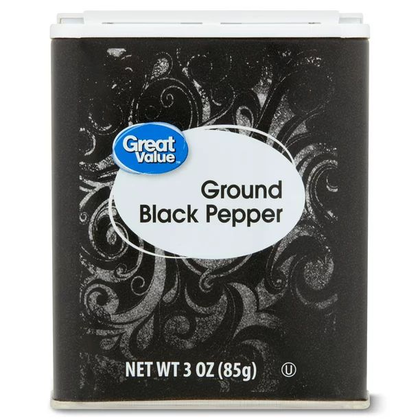 Great Value Ground Black Pepper, 3 oz - Walmart.com | Walmart (US)