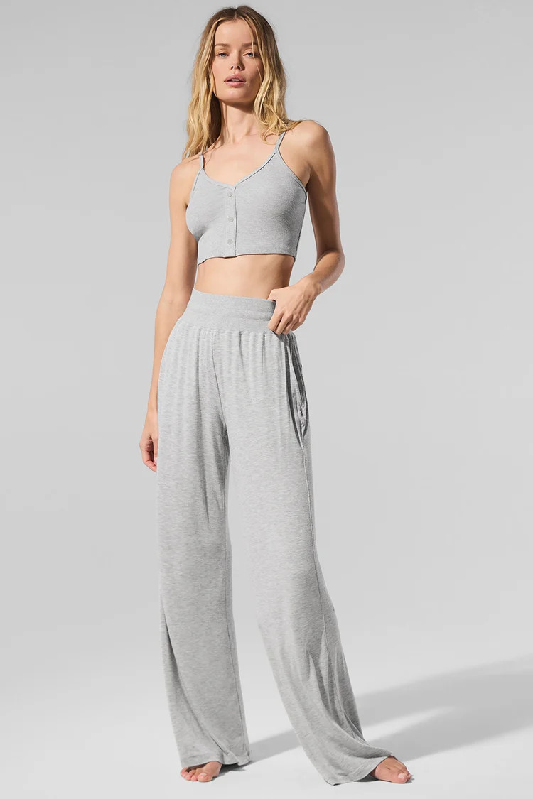 Semi-Sheer Delicate Lounge Flare Pant (Regular) | Alo Yoga