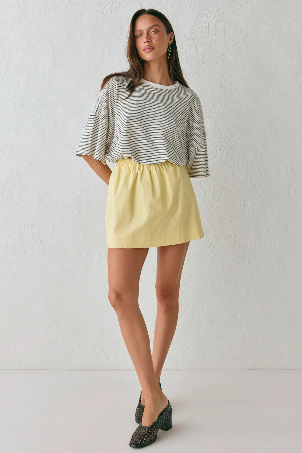 Elka Mini Skirt Lemon | VRG Grl