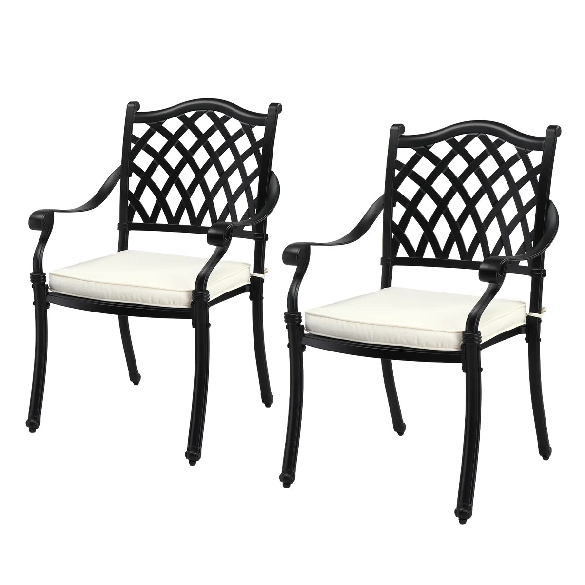 2 Stackable Dining Chairs With Cushion | Wayfair North America