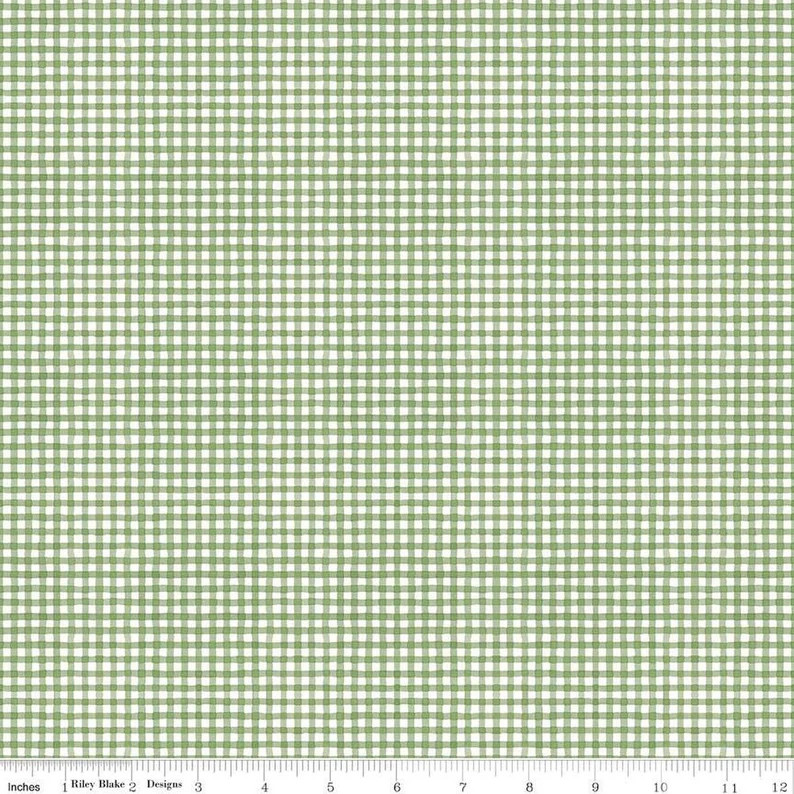 Magical Winterland Collection - Gingham in Green - Lisa Audit - Riley Blake Designs - 100% Quilti... | Etsy (US)