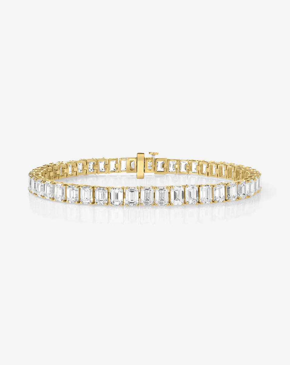 Emerald Lab Diamond Tennis Bracelet | Ring Concierge
