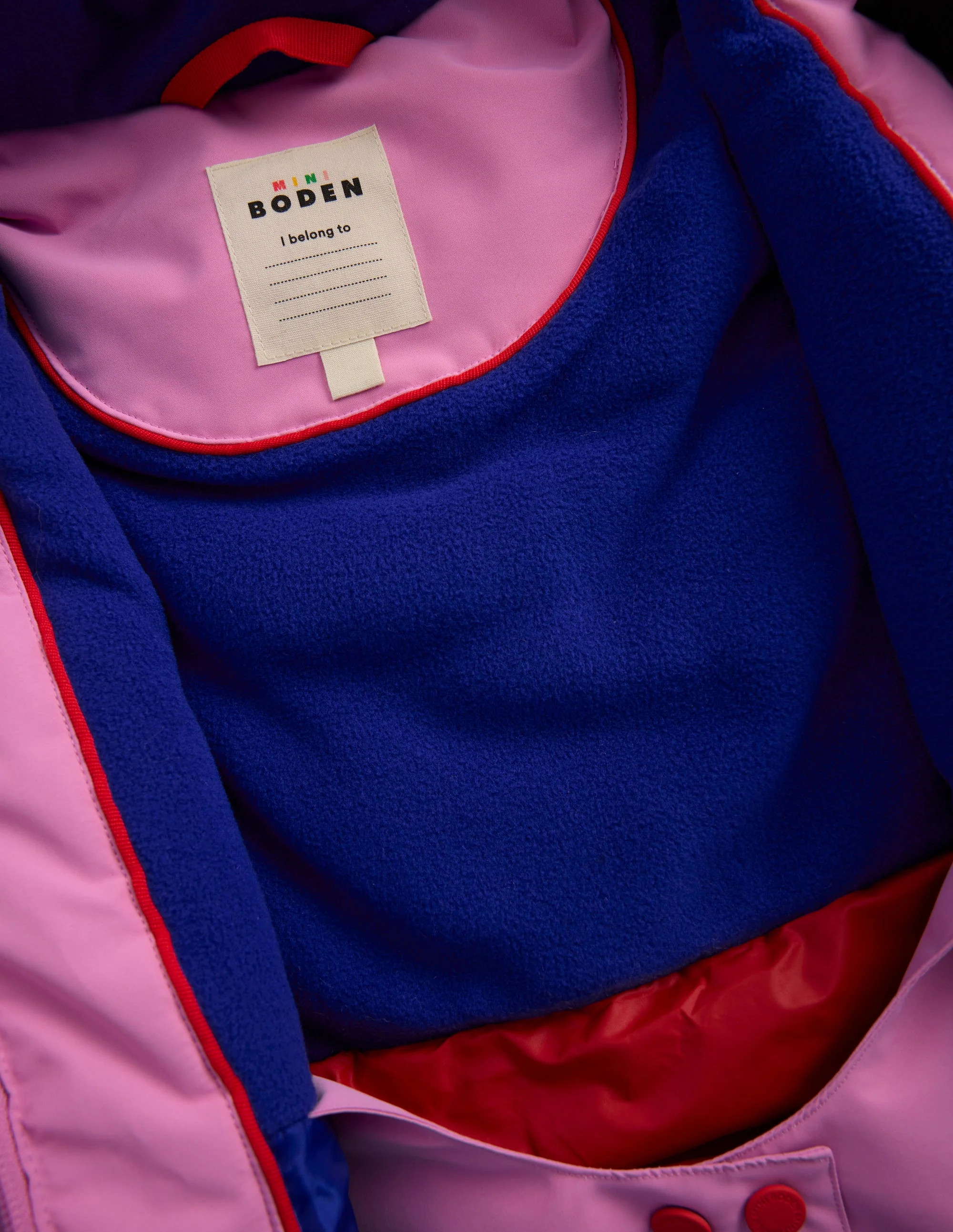 All-weather Waterproof Coat-Pink Metallic Colourblock | Boden (US)