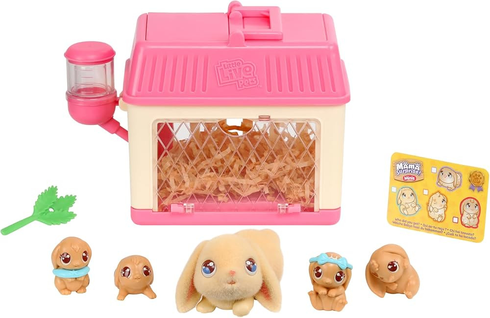 Little Live Pets - Mama Surprise Minis. Feed and Nurture a Lil' Bunny Inside Their Hutch so she c... | Amazon (US)