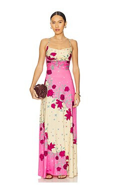 Agua Bendita x REVOLVE Arista Maxi Dress in Bohemian Pink Floral from Revolve.com | Revolve Clothing (Global)