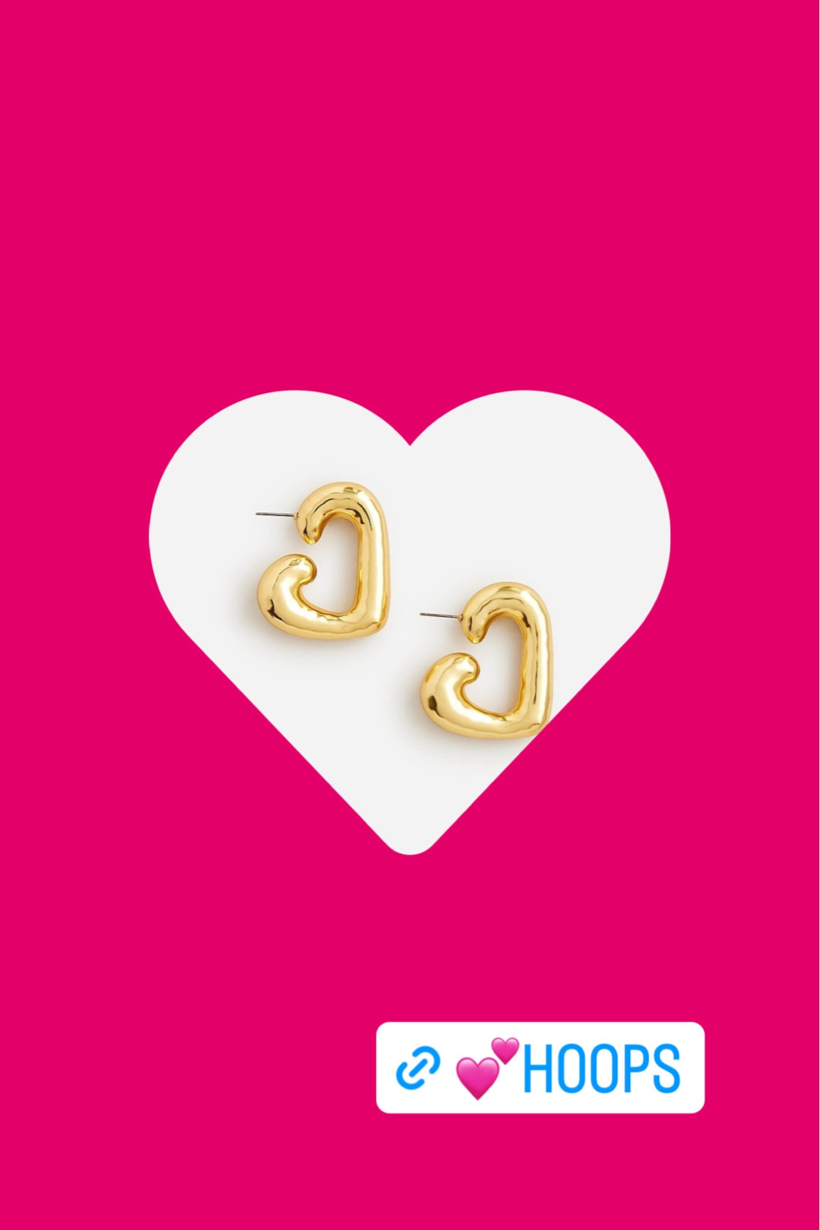 Heart hoops from jcrew💕💕💕💕💕💕