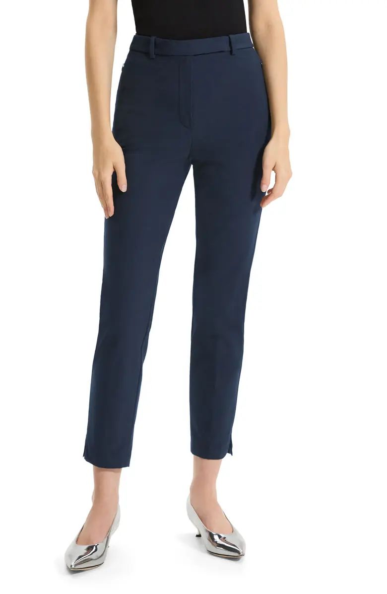 Theory Bistre High Waist Tapered Ankle Pants | Nordstrom | Nordstrom