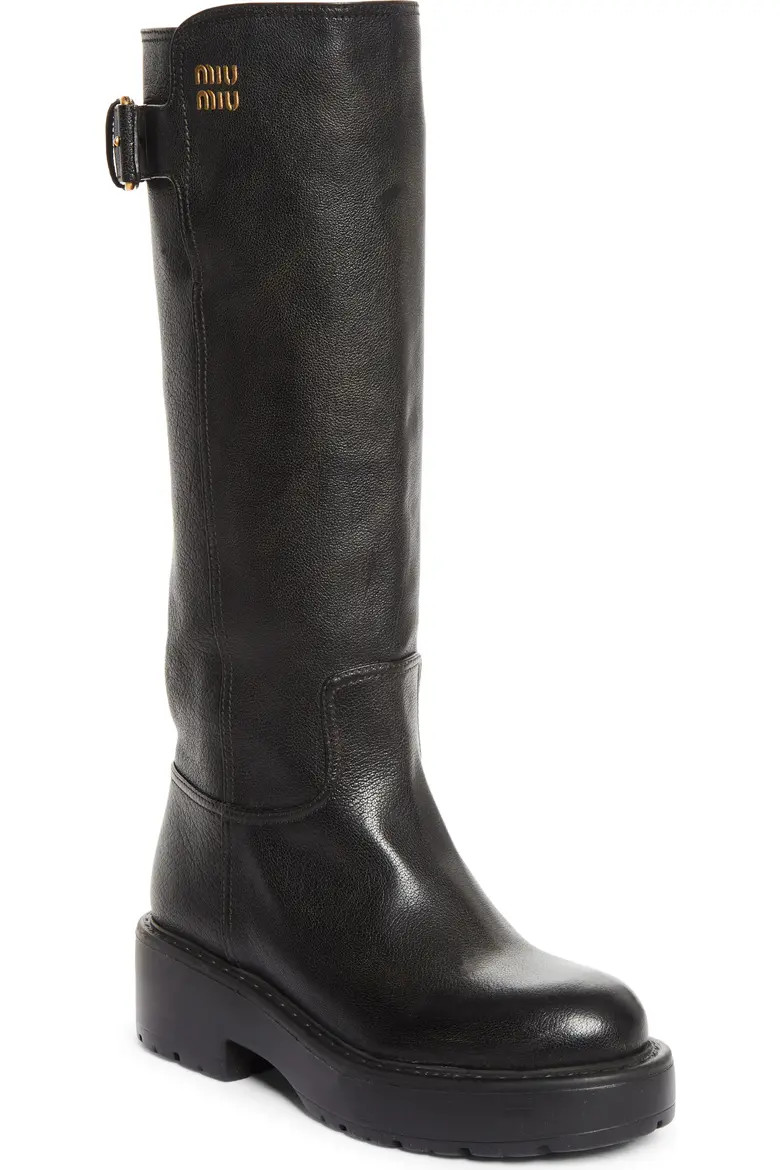 Miu Miu Boyfriend Buckle Boot (Women) | Nordstrom | Nordstrom