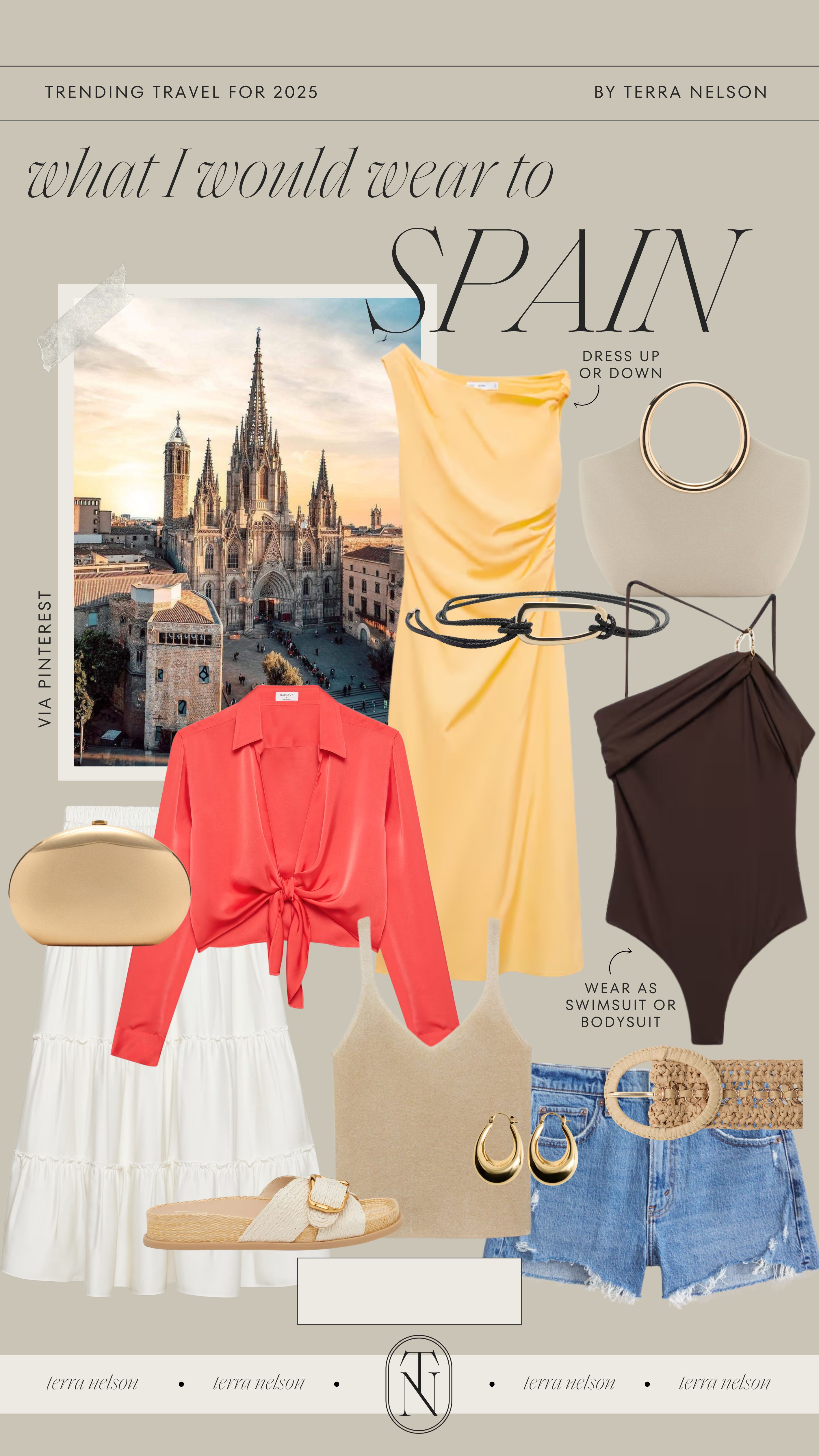 Outfits I would wear on a vacation to Spain!
Aesthetic Spain Outfits / Bright Colored Outfits / Crochet Dresses / Neutral Swimwear / High-Waisted Bikinis / Flowy Maxi Dresses / Linen Coverups / Straw Totes / Wide-Brim Hats / Oversized Sunglasses / Lightweight Jumpsuits / Boho Beach Dresses / Strappy Sandals / Sheer Sarongs / One-Piece Swimsuits / Pastel Rompers / Breezy Button-Up Shirts / Woven Belts / Raffia Clutches / Flowy Midi Skirts / Sleeveless Tops / Knit Wrap Dresses / Lightweight Cardigans / Beach Kaftans / Casual Slide Sandals / Travel-Friendly Loungewear / Layered Jewelry / Raffia Sandals / Raffia Handbags /  

 #LTKStyleTip #LTKTravel #LTKShoeCrush