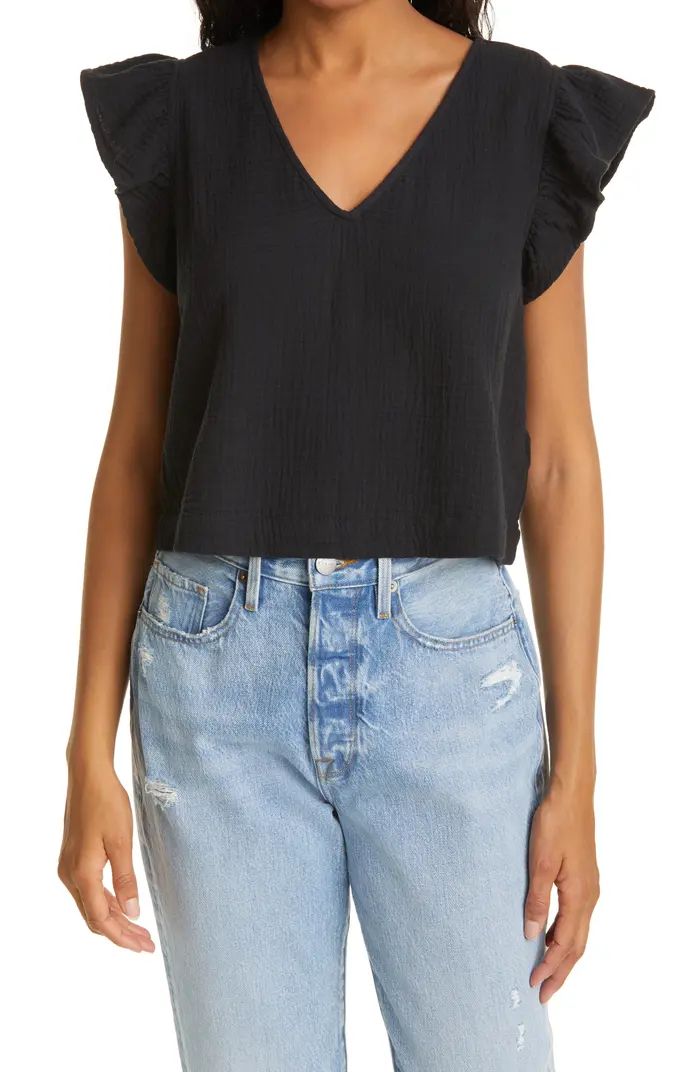 Rails Miley Flutter Sleeve Top | Nordstrom | Nordstrom