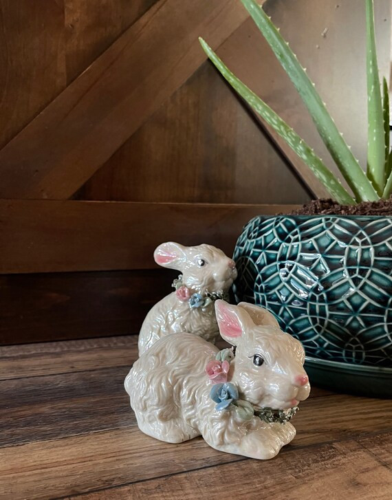 Vintage Bunnies Easter Rabbits Set of 2 | Etsy | Etsy (US)